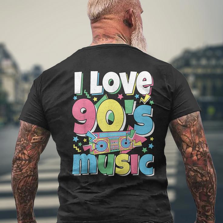 Me Encanta La Música De Los 90 Traje Retro Para Amantes De La Música De Los 90 Camiseta Hombre Estampado Espalda Regalos para ancianos