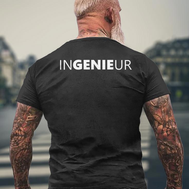 Engineer Genie Technik Student T-Shirt mit Rückendruck Geschenke für alte Männer