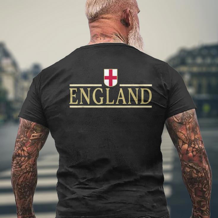 England Flag England Football Jersey T-Shirt mit Rückendruck Geschenke für alte Männer