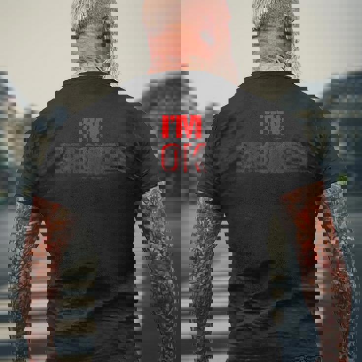 Estoy Bien Estoy Roto Im Ok Im Broken Conciencia De Salud Mental Camiseta Hombre Estampado Espalda Regalos para ancianos