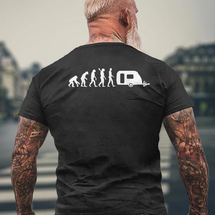 Evolution Caravan Camping S T-Shirt mit Rückendruck Geschenke für alte Männer