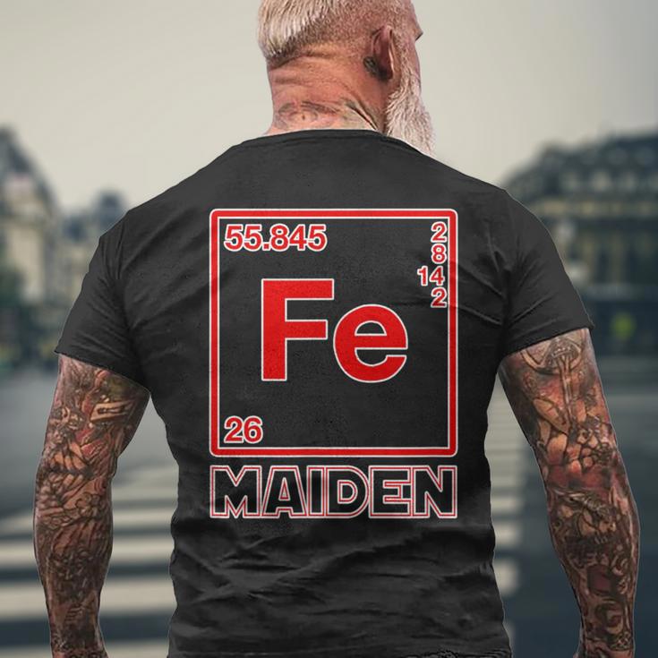 Fe Maiden Iron Parody On Iron Elements Fe T-Shirt mit Rückendruck Geschenke für alte Männer