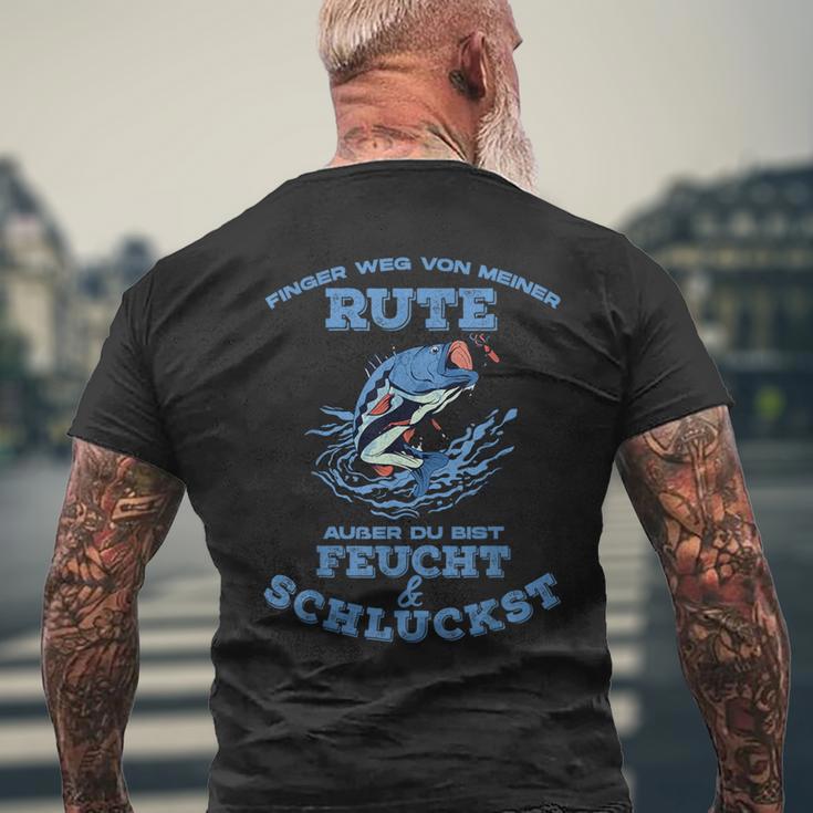 Finger Wegon Meiner Rod Fisherman Fishing T-Shirt mit Rückendruck Geschenke für alte Männer