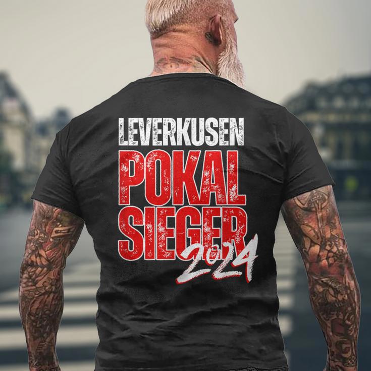 Football Cup Winner Leverkusen Fan Unbeaten Double T-Shirt mit Rückendruck Geschenke für alte Männer