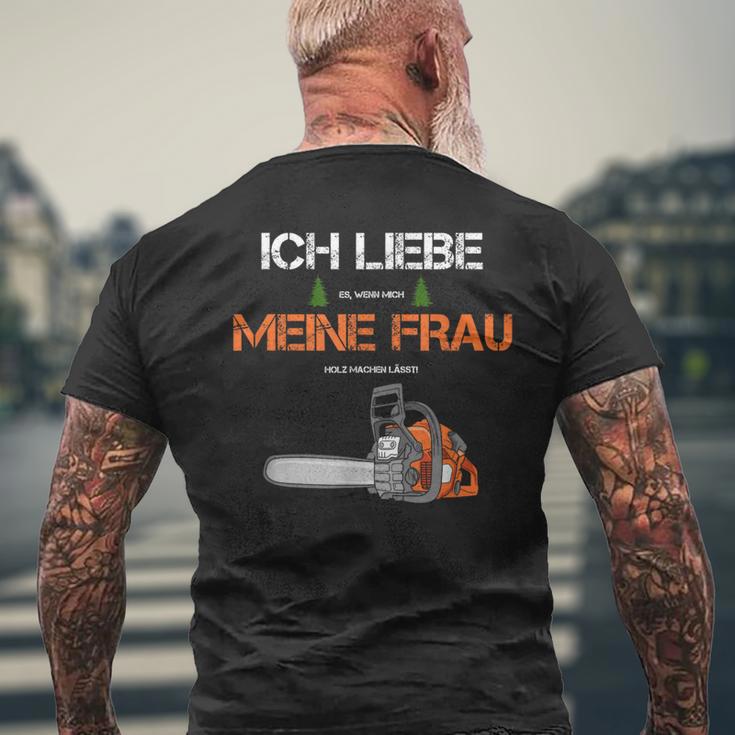 With Forstwirt Ich Liebe Meine Frau T-Shirt mit Rückendruck Geschenke für alte Männer