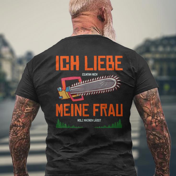 With Forstwirt Ich Liebe Meine Frau T-Shirt mit Rückendruck Geschenke für alte Männer