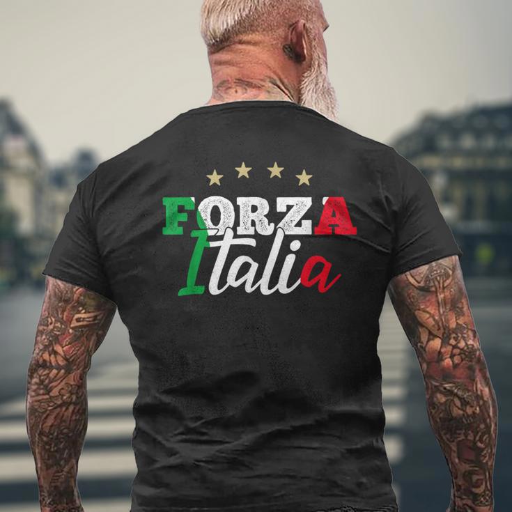 Forza Italia For Italian Football Fans T-Shirt mit Rückendruck Geschenke für alte Männer