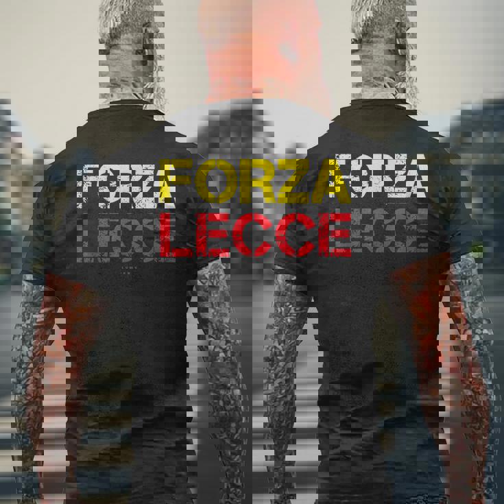 Forza Lecce Regalo Ultras Lecce T-shirt da uomo con stampa posteriore Regalos para ancianos