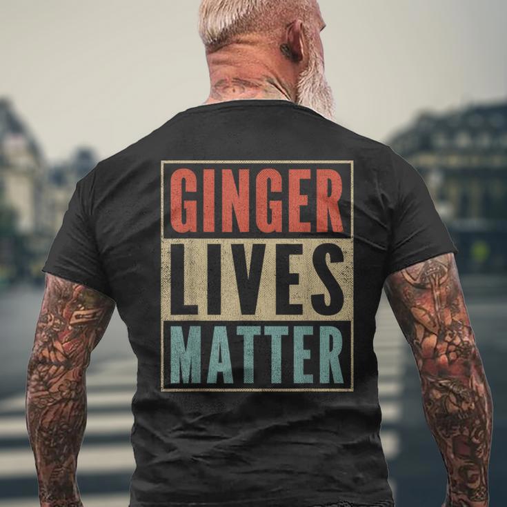 Ginger Lives Matter Retro Colours Redhead T-Shirt mit Rückendruck Geschenke für alte Männer