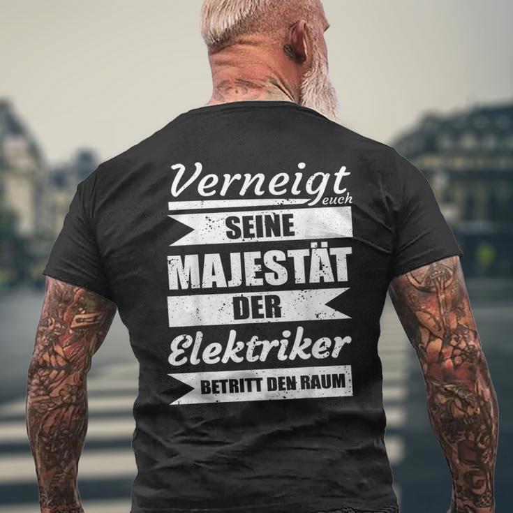 Sayings Seeine Majestät Der Elektrokerker T-Shirt mit Rückendruck Geschenke für alte Männer