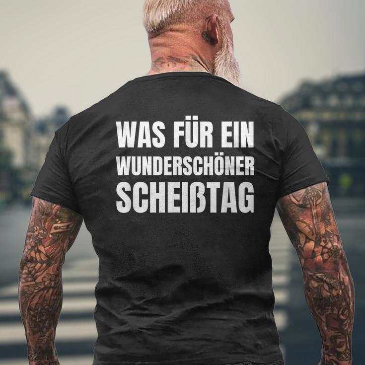 Was Für Ein Wonderschön Scheißtag Saying T-Shirt mit Rückendruck Geschenke für alte Männer