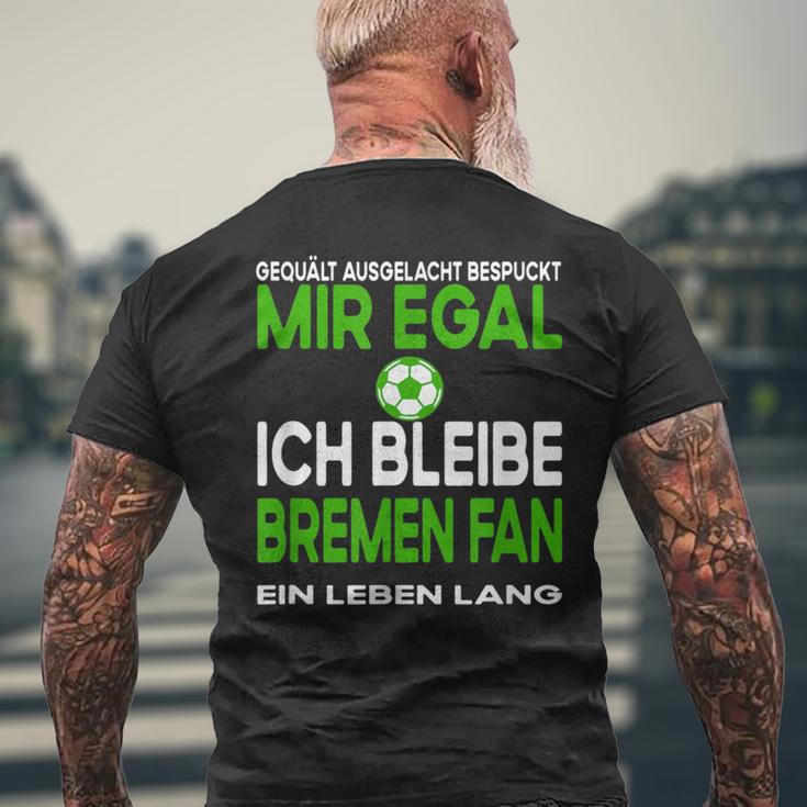 Fußball Fußballfan Aus Bremen Sport Hobbyerein Casual T-Shirt mit Rückendruck Geschenke für alte Männer