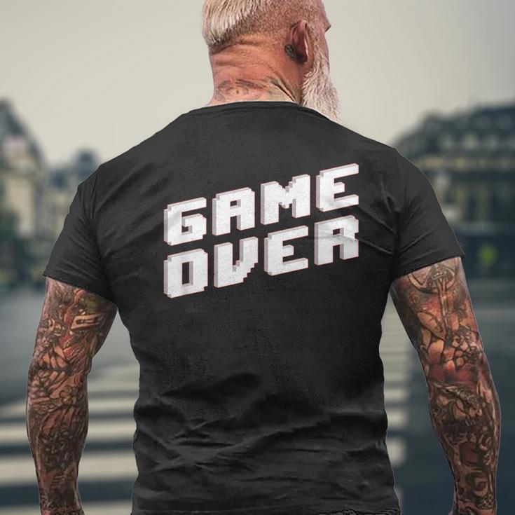 Game Over Ideo GameGame Over T-Shirt mit Rückendruck Geschenke für alte Männer