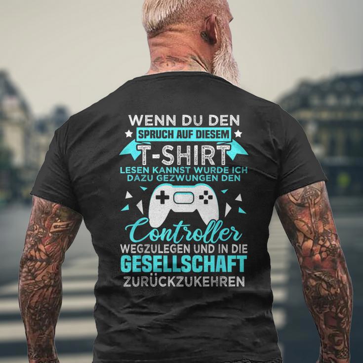 Gamer Gamer Games Pc Gaming Slogan T-Shirt mit Rückendruck Geschenke für alte Männer