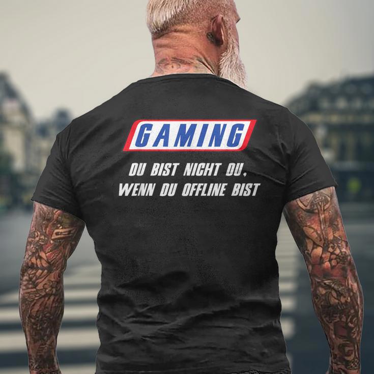 With ‘Gaming Du Bist Nicht Du Wenn Du Offline Bist’ Print T-Shirt mit Rückendruck Geschenke für alte Männer