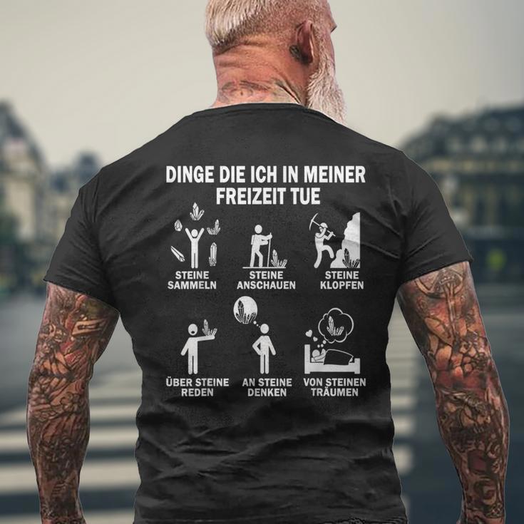 Geologist Dinge Die Ich In Mein Freizeit Tue Geology T-Shirt mit Rückendruck Geschenke für alte Männer