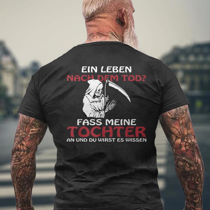 For Dad Fass Meine Tochter Nicht An An T-Shirt mit Rückendruck Geschenke für alte Männer