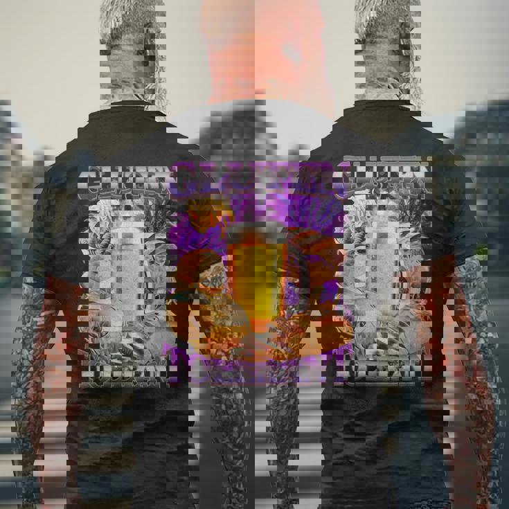 Gluten Tolerant Foodie Beer Lover Bread Wheat Products Men's T-shirt Back Print Gifts for Old Men Gluten Tolerant Foodie Beer Lover Bread Wheat Products Men's T-shirt Back Print Gifts for Old Men