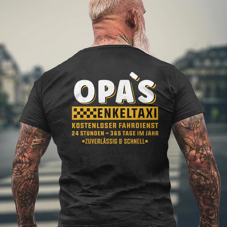 Grandpa's Taxi Enkeltaxi Chauffeur Auto Fahren Bringen Und Holen T-Shirt mit Rückendruck Geschenke für alte Männer