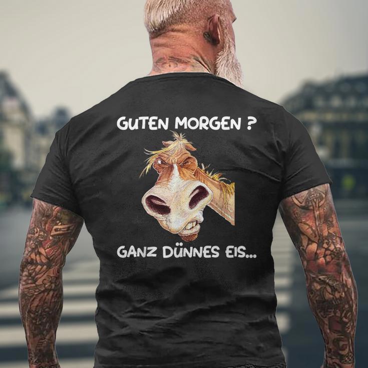 Guten Morgen Ganz Thin Eis T-Shirt mit Rückendruck Geschenke für alte Männer