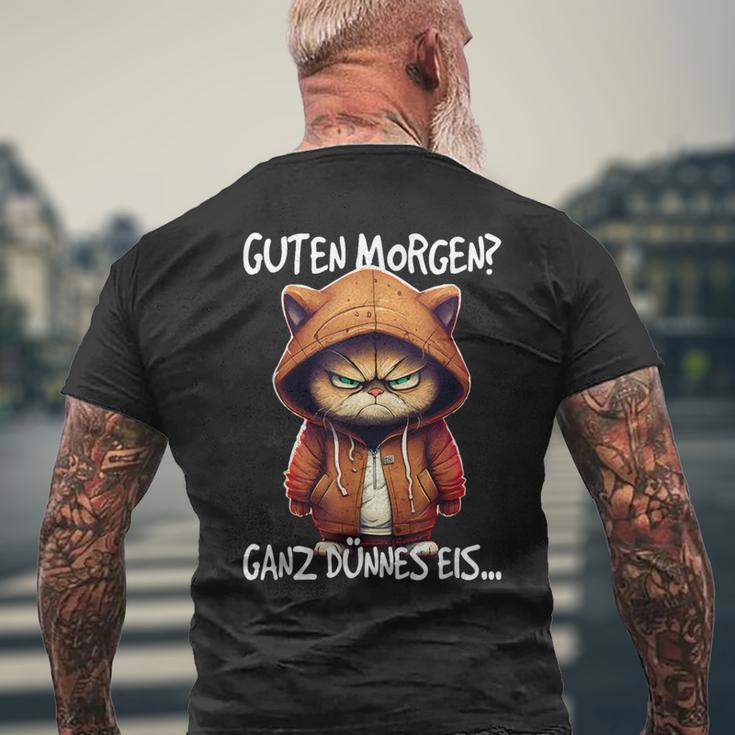 Guten MorgenEry Thin Ice T-Shirt mit Rückendruck Geschenke für alte Männer