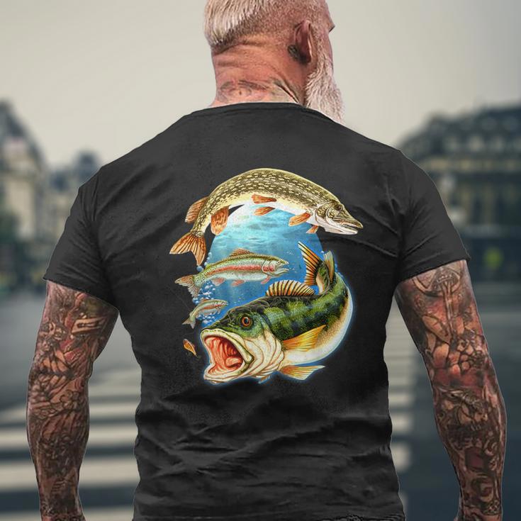 Guter Fang 3 Fisch T-Shirt mit Rückendruck Geschenke für alte Männer