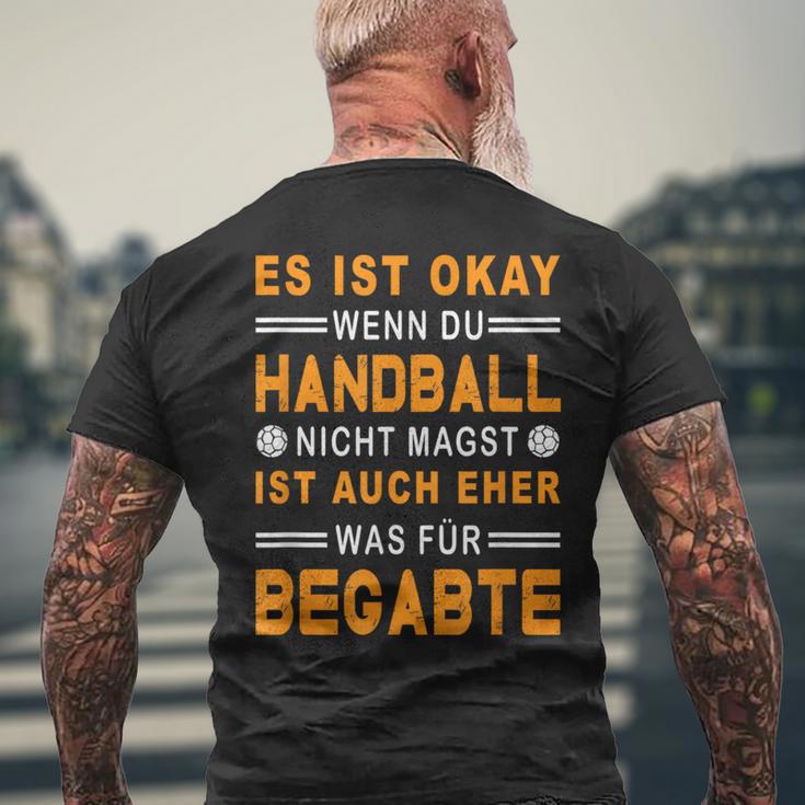 Handball Resin Ball Handball Player Handball T-Shirt mit Rückendruck Geschenke für alte Männer