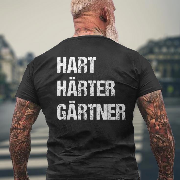 Hard Hardener Gardener Landscape Gardenerintage T-Shirt mit Rückendruck Geschenke für alte Männer