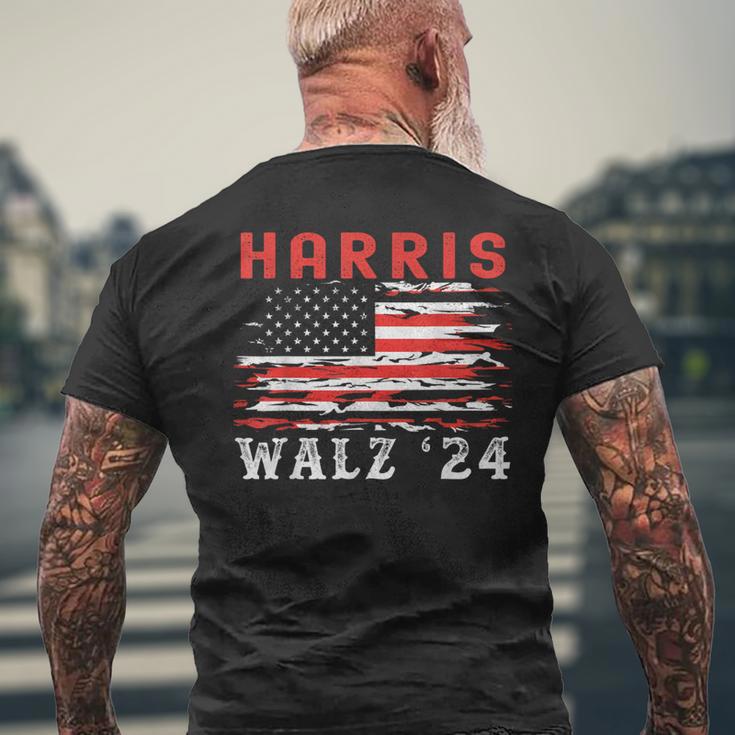 Harris Walz 2024 For President Kamala Harrisp Tim Waltz T-Shirt mit Rückendruck Geschenke für alte Männer