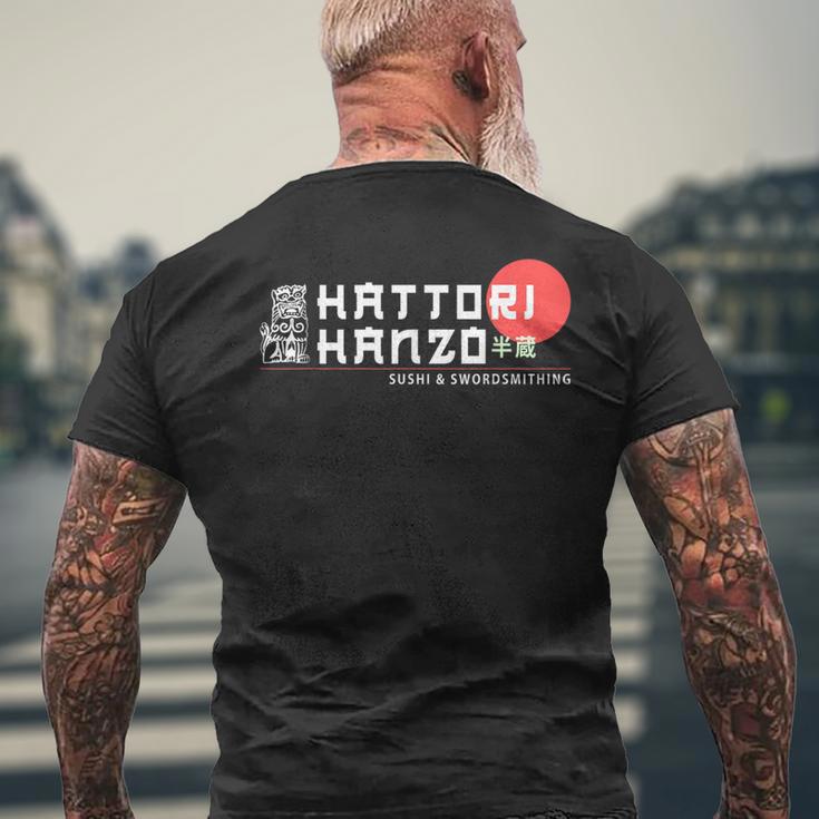 Hattori Hanzo Sushi And Swordsmith T-Shirt mit Rückendruck Geschenke für alte Männer