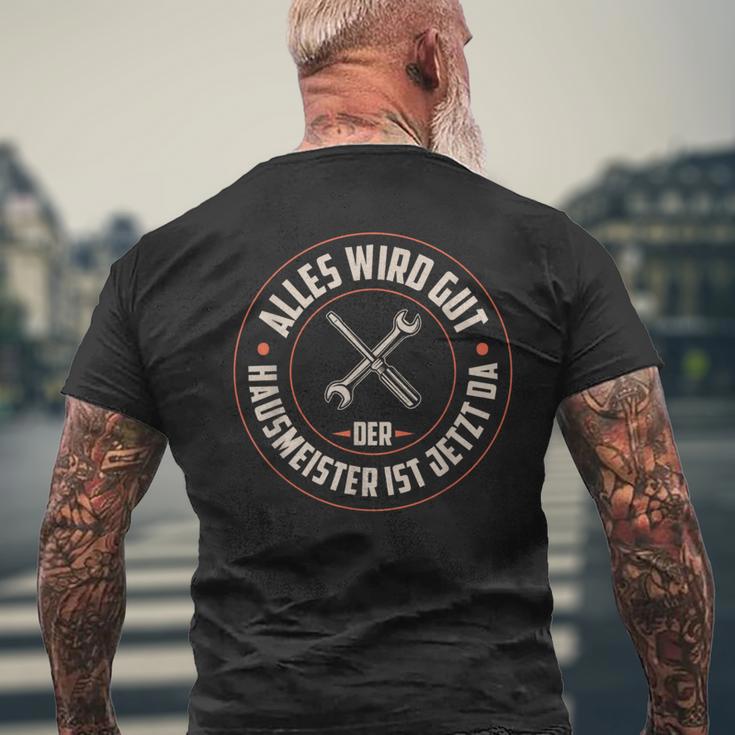 Hausmeister Alles Wird Gut Facility Manager Hausmeister T-Shirt mit Rückendruck Geschenke für alte Männer