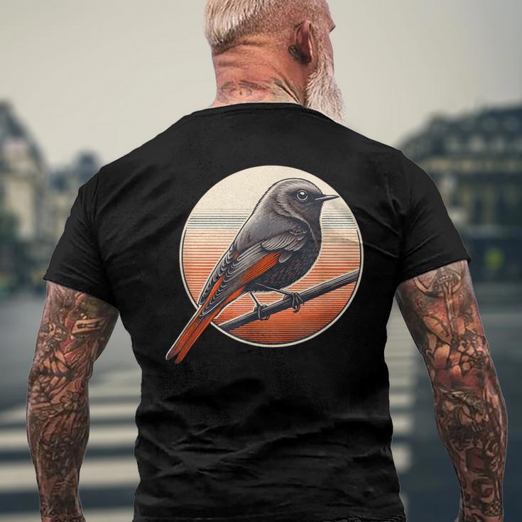 Hausrotschwanz Rotschwänzchen Gartenvögel Singvögel T-Shirt mit Rückendruck Geschenke für alte Männer