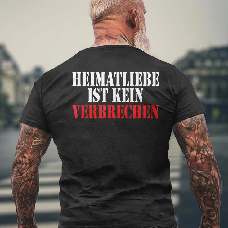 Heimatliebe Ist Keinerbrechen Deutschland German T-Shirt mit Rückendruck Geschenke für alte Männer