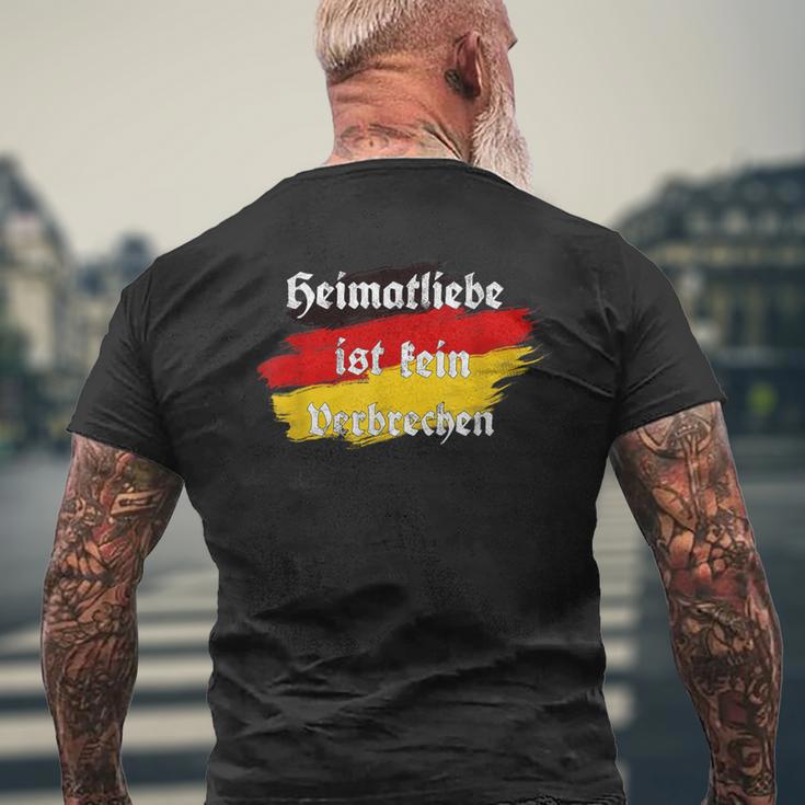 Heimatliebe Ist Keinerbrechen German Classic T-Shirt mit Rückendruck Geschenke für alte Männer