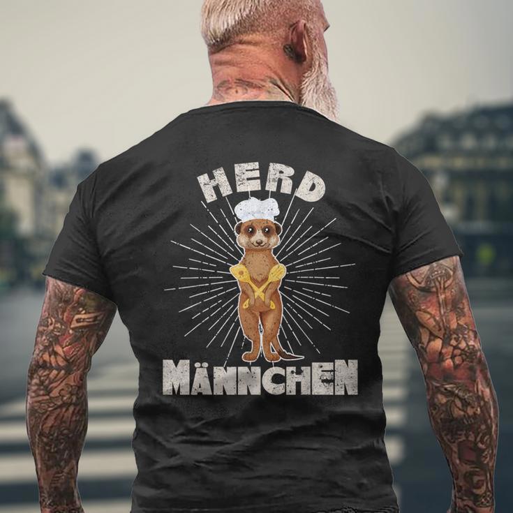 Herdmännchen Meerkat Hobby Cook T-Shirt mit Rückendruck Geschenke für alte Männer