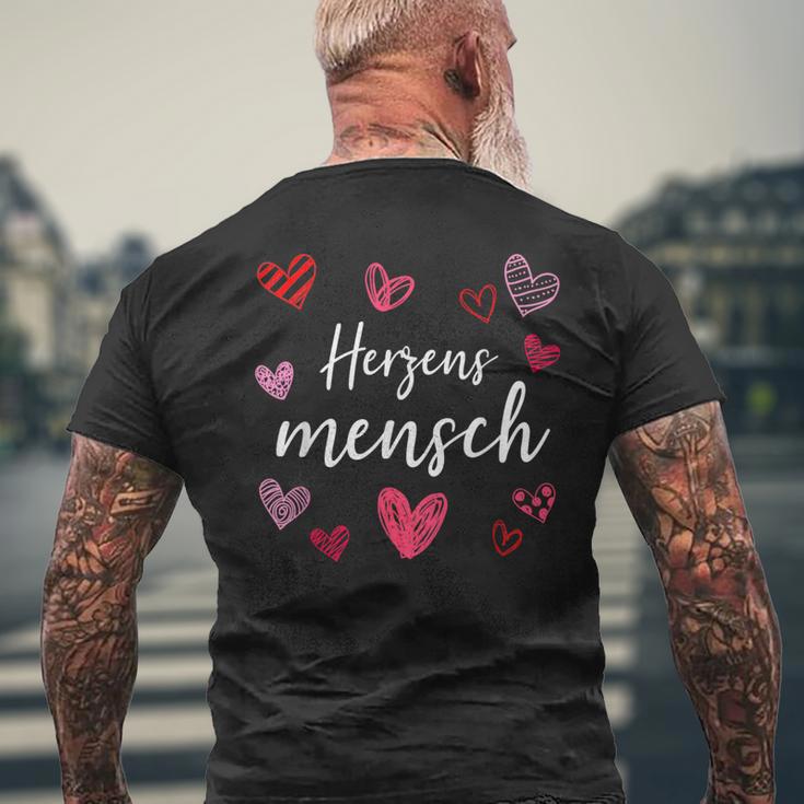 Herzensmensch Partneralentine's Day Friendship T-Shirt mit Rückendruck Geschenke für alte Männer