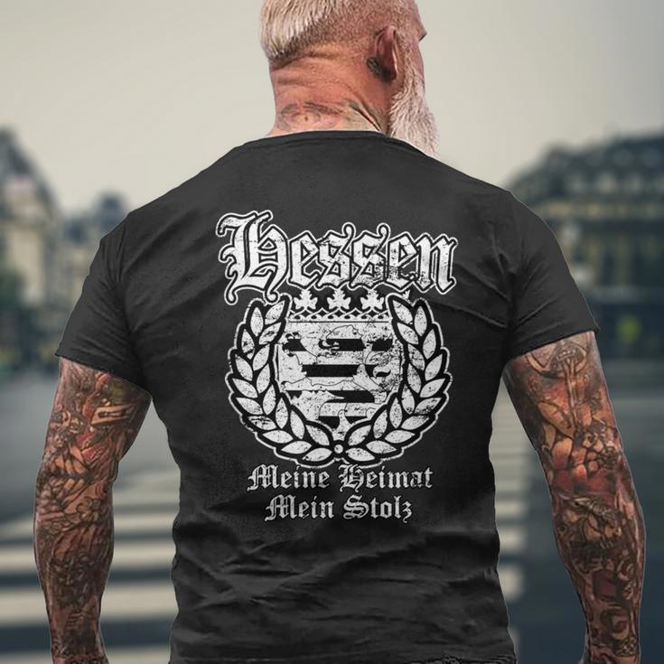 Hessen Heimat Patriot T-Shirt mit Rückendruck Geschenke für alte Männer