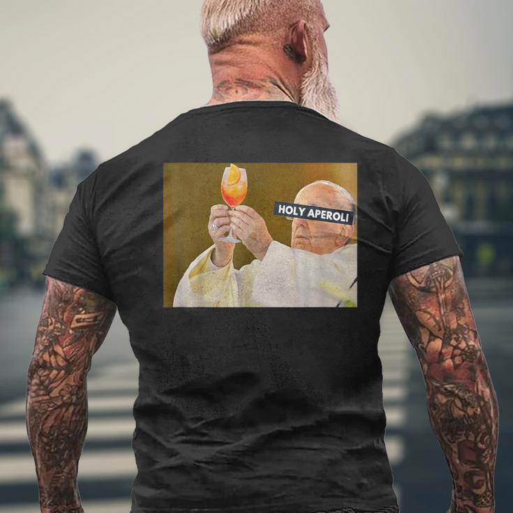 Holy Aperoli Gott Hält Ein Glas Wein T-Shirt mit Rückendruck Geschenke für alte Männer