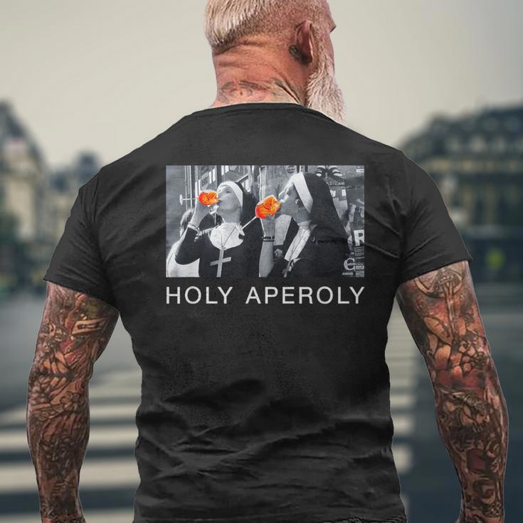 Holy Aperoly X Nunnen Christi Spritz Aperollin Fun Aperoli T-Shirt mit Rückendruck Geschenke für alte Männer