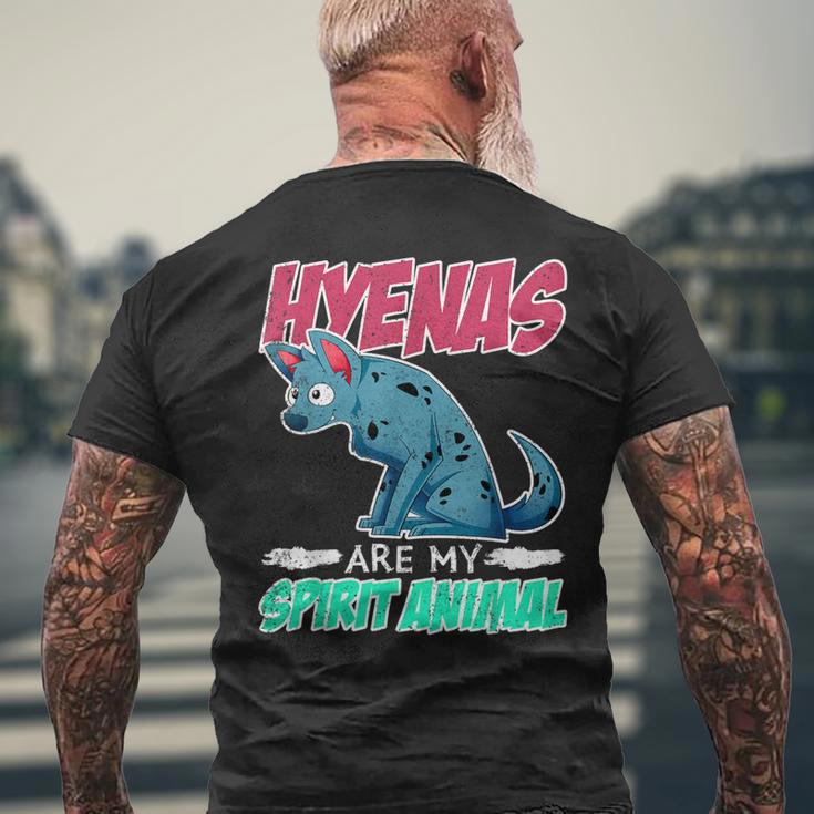 Hyänen Sind Meine Spiritual Animals Hyaena T-Shirt mit Rückendruck Geschenke für alte Männer