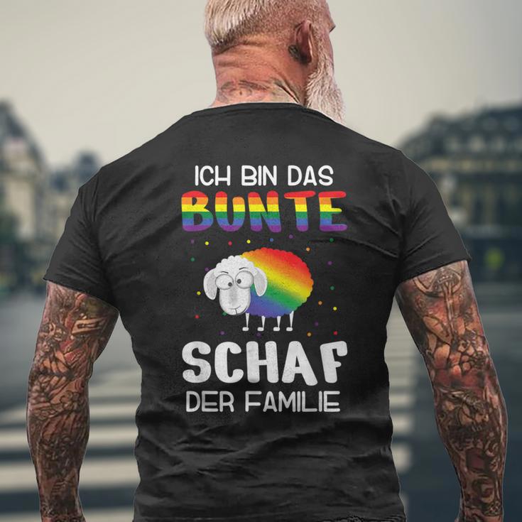 Ich Bin Das Bunt Schaf Der Familie Gay Pride Ich Bin Schwul I'm The Colourful T-Shirt mit Rückendruck Geschenke für alte Männer