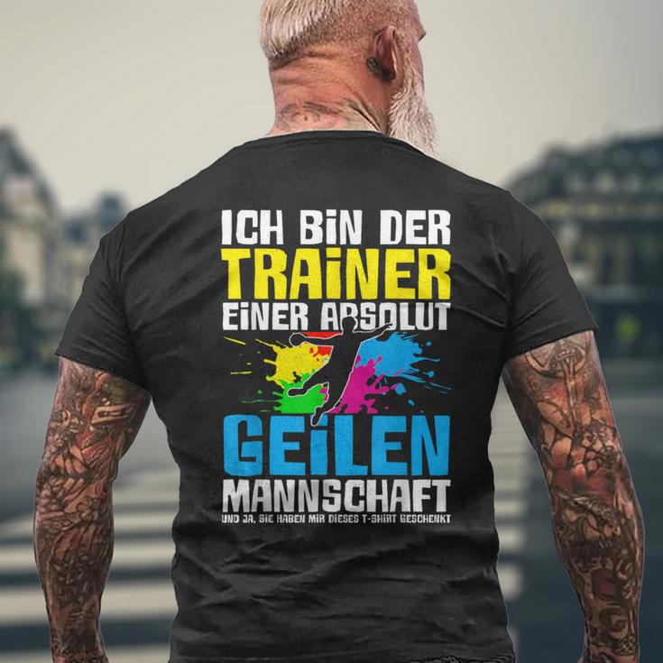 Ich Bin Der Trainer Handball Sport Spieler Hanballer T-Shirt mit Rückendruck Geschenke für alte Männer