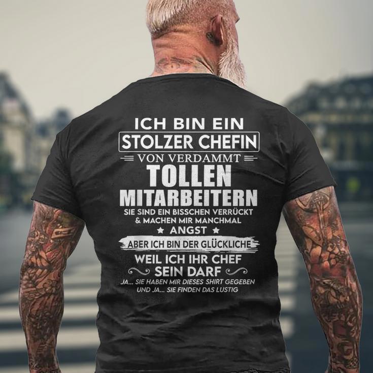 Ich Bin Ein Stolzer Chefinonerdammt Tollen Mitarbeitern T-Shirt mit Rückendruck Geschenke für alte Männer