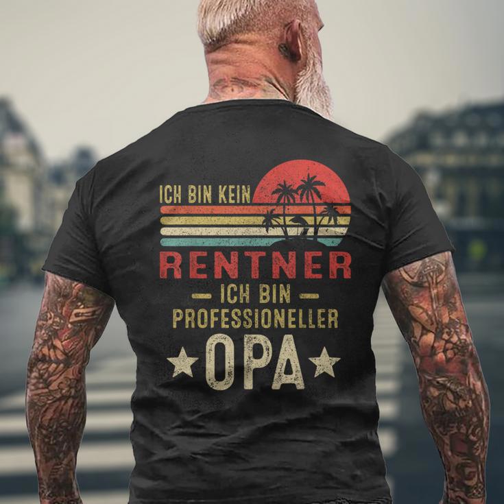 Ich Bin Kein Rentner Ich Bin Profesioneller Opa German T-Shirt mit Rückendruck Geschenke für alte Männer