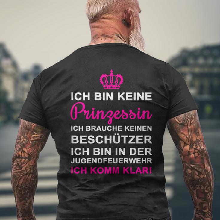 Ich Bin Keine Prinzessin Ich Bin Keine Prinzessin T-Shirt mit Rückendruck Geschenke für alte Männer