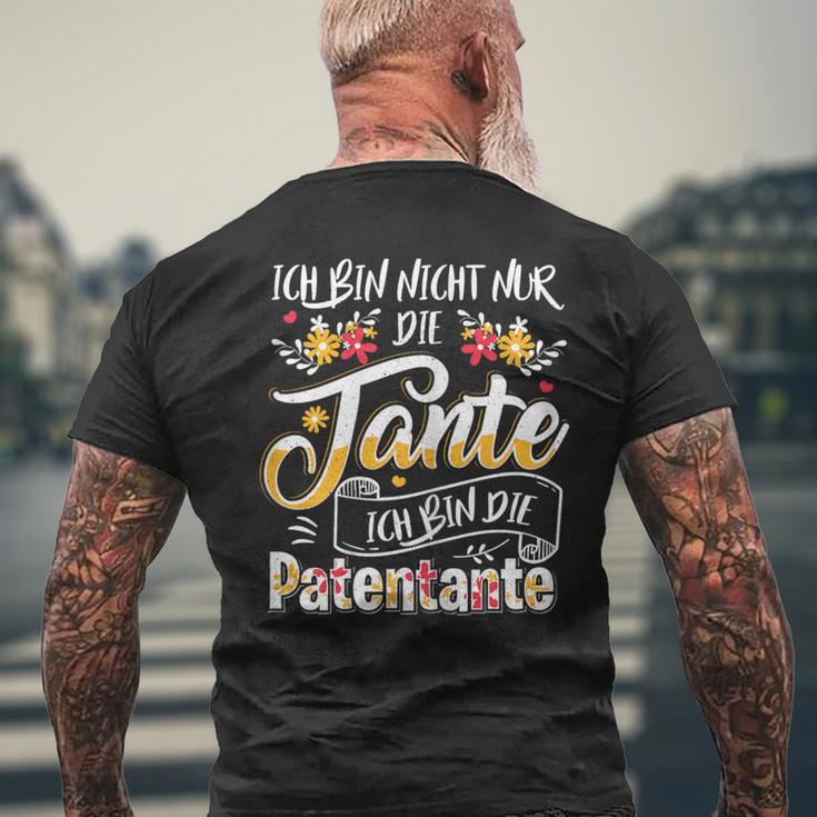 Ich Bin Nicht Nur Die Tante Ich Bin Die Patentante German T-Shirt mit Rückendruck Geschenke für alte Männer