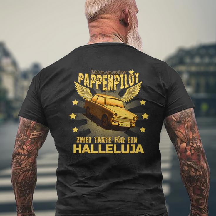 Ich Bin A Proud Cardboard Pilot Two-Stroke Trabi T-Shirt mit Rückendruck Geschenke für alte Männer