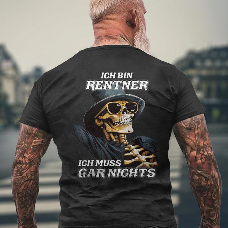 Ich Bin Rentner Ich Muss Gar Nicht T-Shirt mit Rückendruck Geschenke für alte Männer