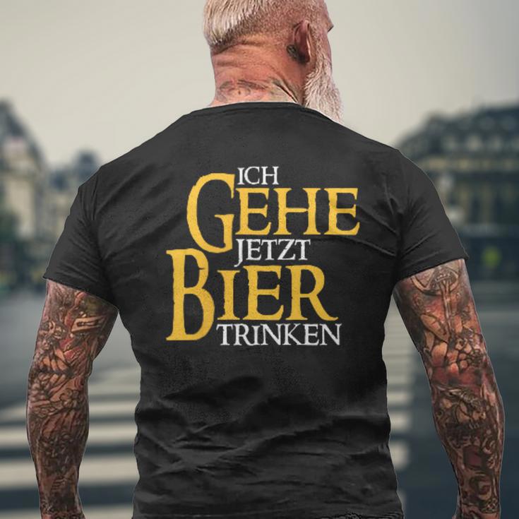 Ich Gehe Jetzt Bier S T-Shirt mit Rückendruck Geschenke für alte Männer