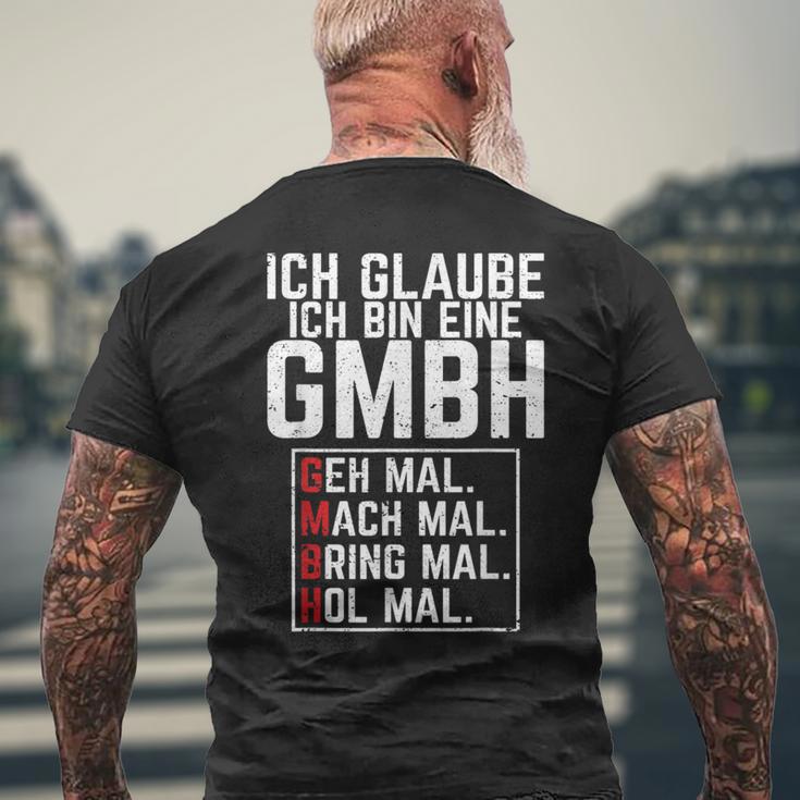 Ich Glaubbe Ich Bin Eine Gmbh Ich Be A Gmbh S T-Shirt mit Rückendruck Geschenke für alte Männer